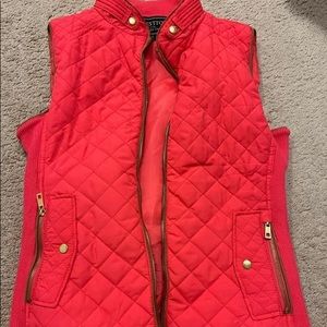 Pink lily vest